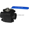 Three-Pieces Type Forged Floating Ball Valve (F304 F316 A105)